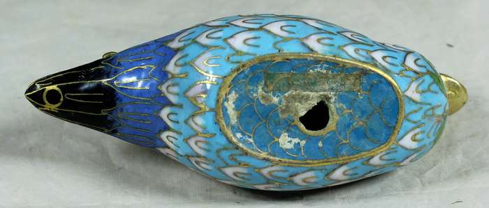 Cloisonne style duck