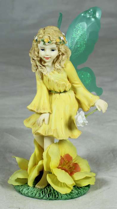 Fairy among large flowers