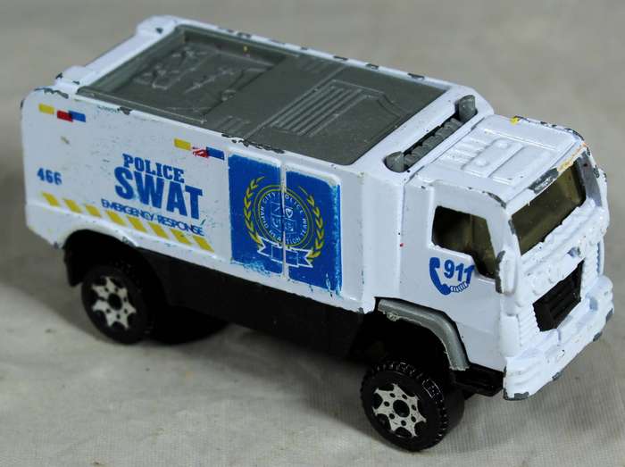 Police SWAT armored response