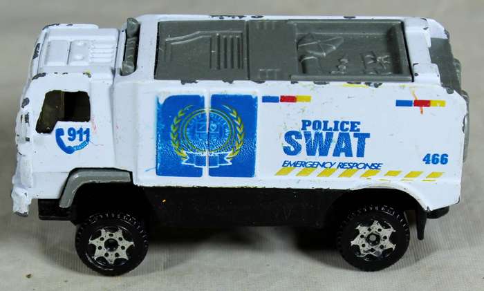 Police SWAT armored response