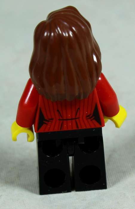 Miniature Lego figurine - speed champions - press woman