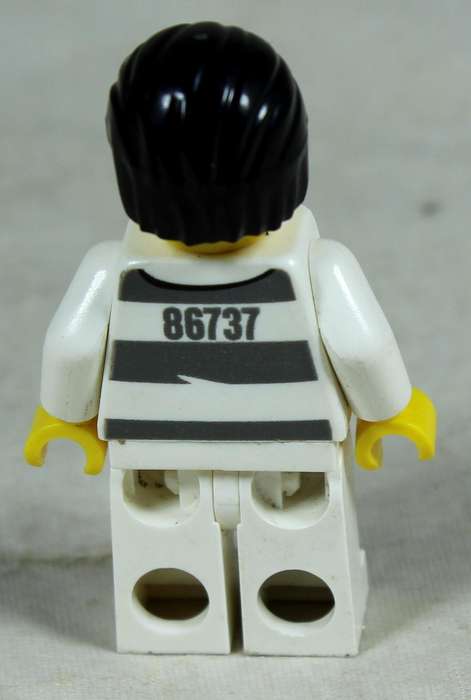 Miniature Lego figurine - jail prisoner