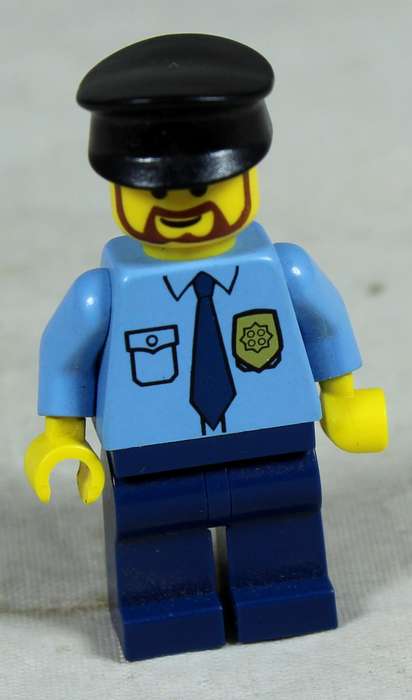 Miniature Lego figurine - police officer
