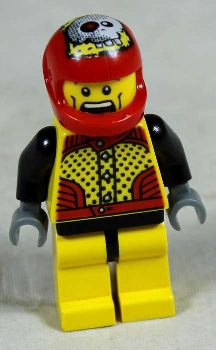 Miniature Lego figurine - motor Mike