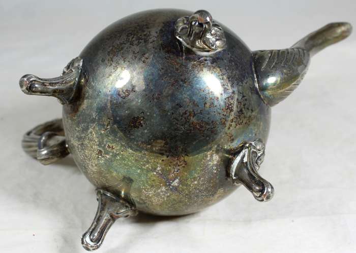 Silver plated tea kettle