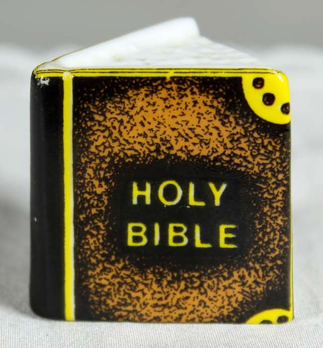 Bronte China thimble - Holy Bible