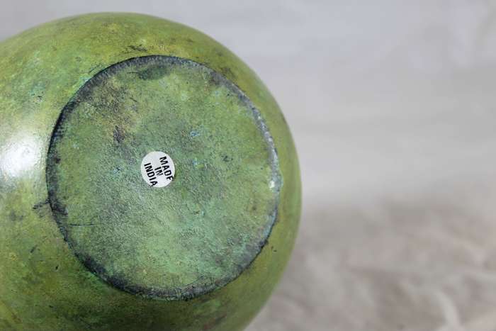 Indian cast metal pot
