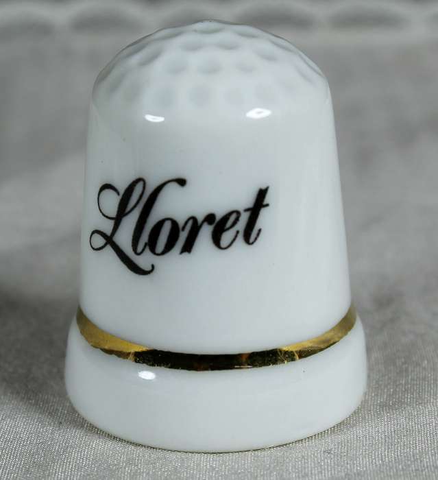 Bone China thimble - Lloret