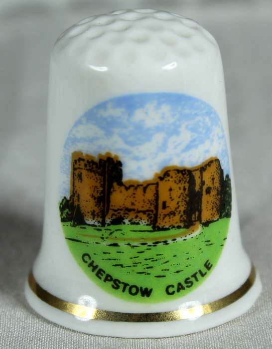 Bone China thimble - Chepstow castle