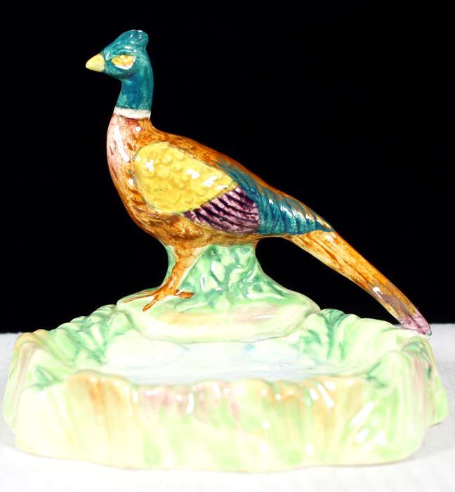 Beswick trinket dish with ring neck pheasant