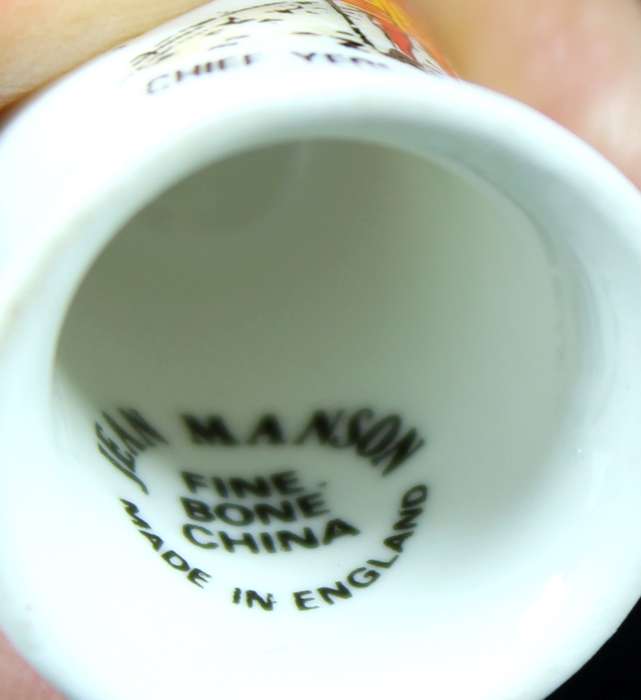 Porcelain Thimble - Jean Manson - Chief Yeoman Wanderer