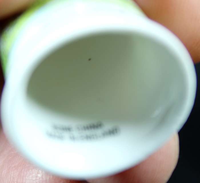 Porcelain Thimble - Hever Castle