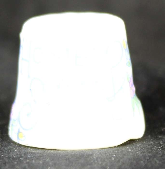 Porcelain Thimble - Home Sweet Home