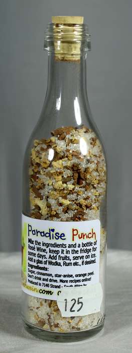 Mini liquor bottle - Paradise Punch - make your own ingredients