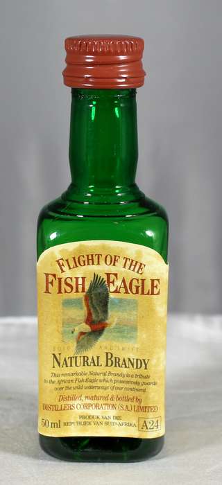 Mini liquor bottle - Fish Eagle brandy