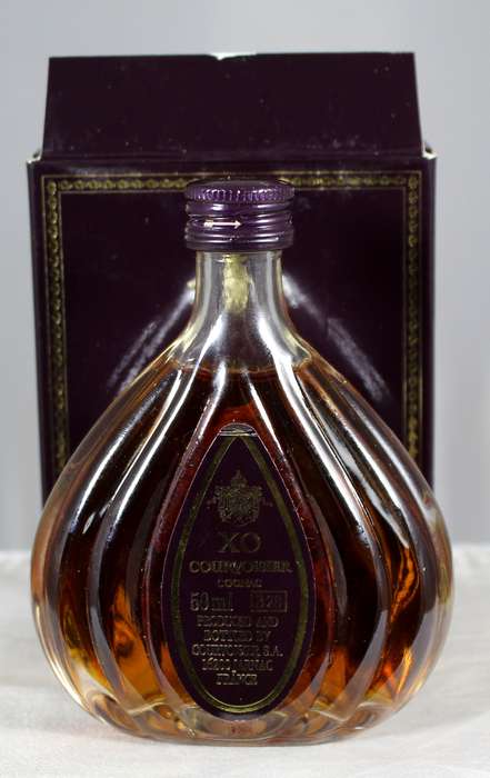 Mini liquor bottle - XO - Courvoisier cognac