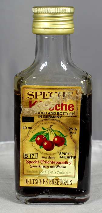 Mini liquor bottle - Specht Kirsche