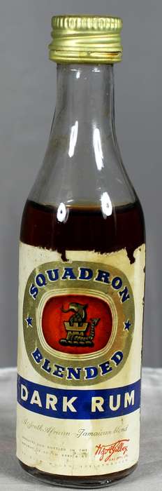 Mini Liquor Bottle - Squadron Dark Rum