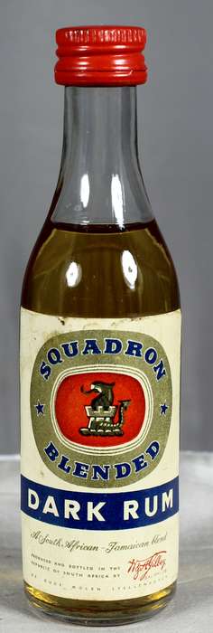 Mini Liquor Bottle - Squadron Dark Rum