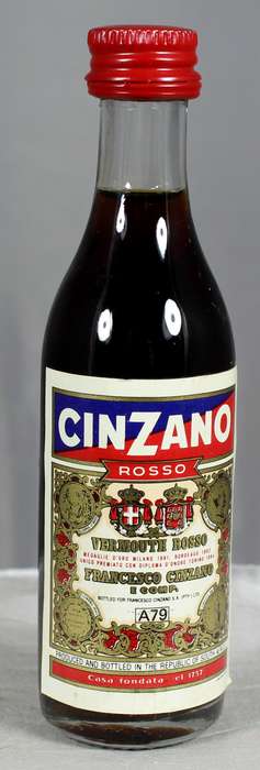 Mini Liquor Bottle - Cinzano vermouth rosso