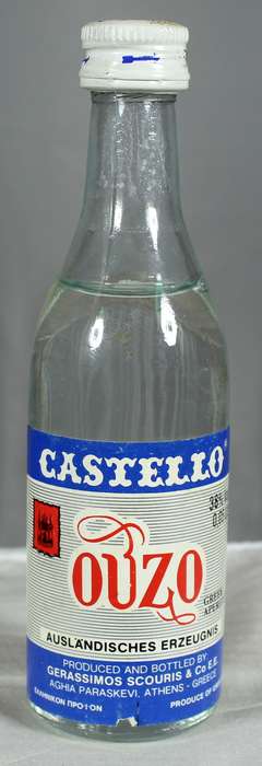 Mini liquor bottle - Castello - Ouzo