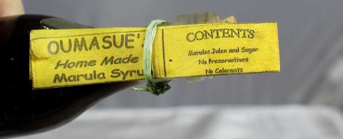 Mini liquor bottles - Ouma Sue's Maroela syrup