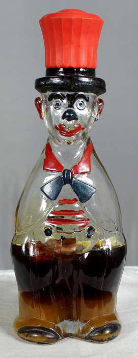 Mini liquor bottles - Glass clown with liquor