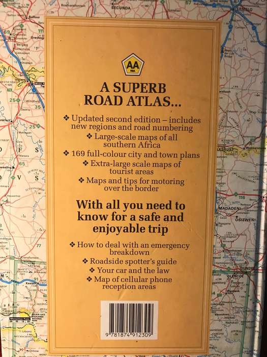 The New Southern African Book of the Road: Map and Road Info Book for SA - AA