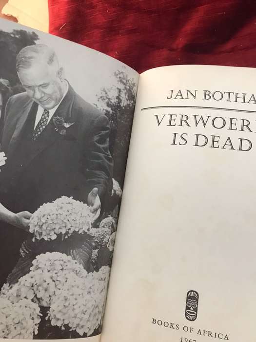 Verwoerd is Dead - Jan Botha (1967 1st Edition Hardcover)