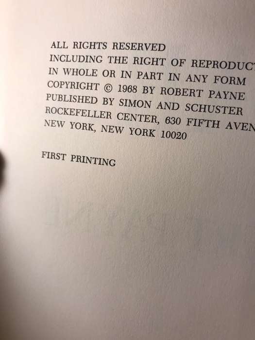 Marx: A Biography - Robert Payne (1968 1st Edition Hardcover)