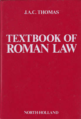Textbook of Roman Law -  J.A.C. Thomas