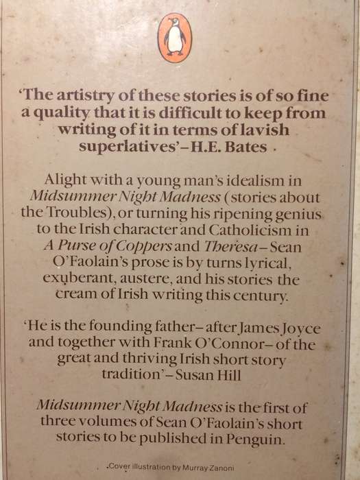 Midsummer Night Madness: Collected Short Stories Vol 1 - Sean O'Faolain