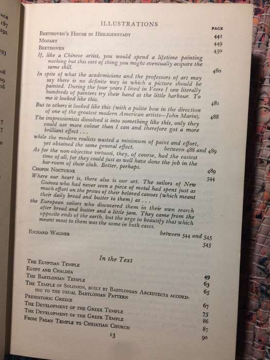 The Arts of Mankind - Hendrik Willem Van Loon (1947 Hardcover)