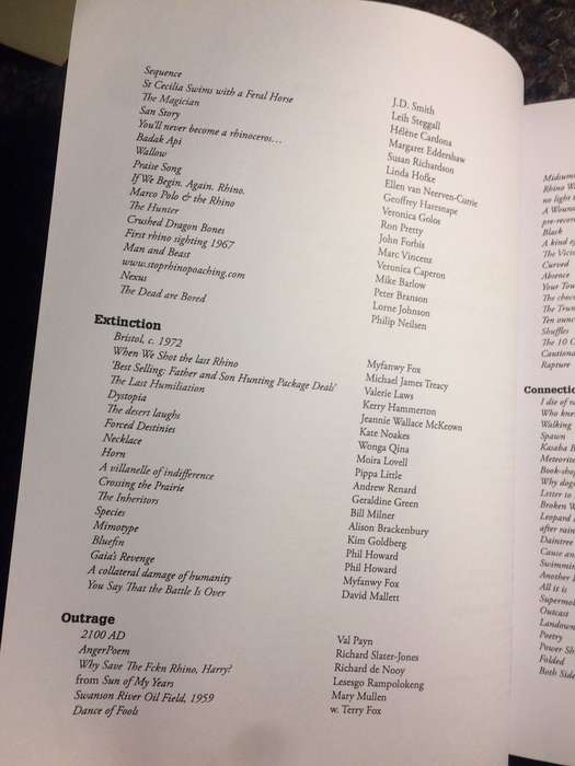 For Rhino in a Shrinking World: An International Anthology (2013 1st Edition)