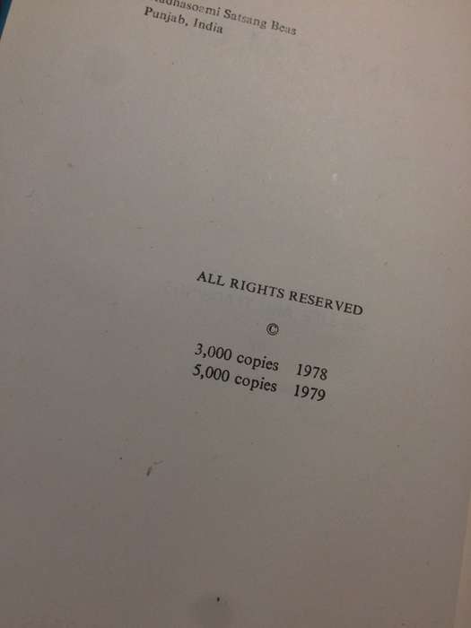 Saint Paltu: His Life and Teachings - Isaac A. Ezekiel / Radha Soami Satsang Beas (1979 Hardcover)