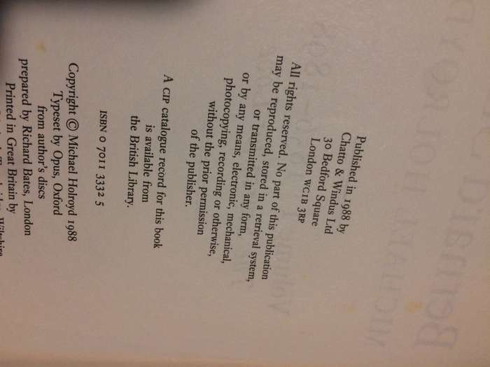 Bernard Shaw: The Search for Love - Michael Holroyd (1988 1st Edition Hardcover)