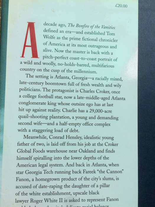 A Man in Full - Tom Wolfe (1994 1st Edition Hardcover)