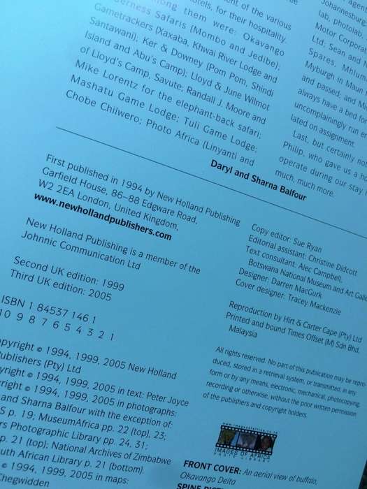 This is Botswana - Daryl & Sharna Balfour, Text by Peter Joyce (2005 Hardcover RARE)