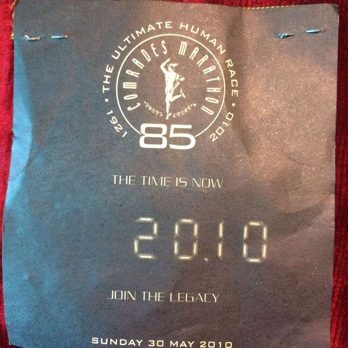 Embroidered Cloth Badge by Hollandia - 2010 Comrades Marathon