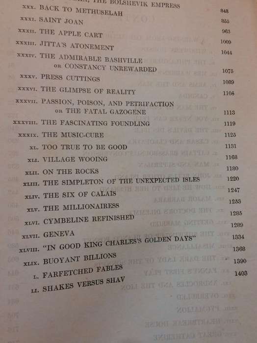 The Complete Plays of Bernard Shaw - Odhams Press - Antiquarian Collectible RARE
