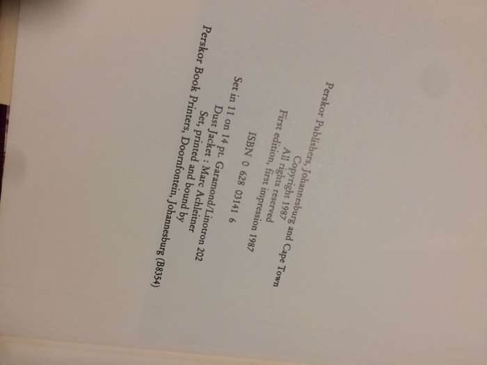 Albert Wessels: Farmboy and Industrialist (1987 1st Edition Hardcover) RARE