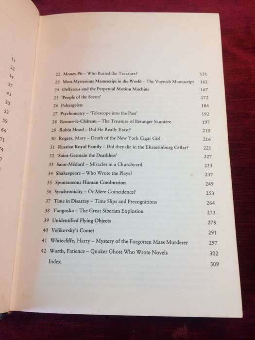 The Encyclopedia of Unsolved Mysteries - Colin Wilson with Damon Wilson (1988 Hardcover)
