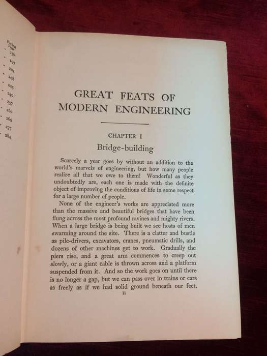Great Feats of Modern Engineering - Edward Flaxman (1941 Hardcover)