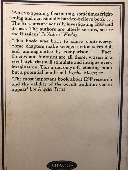 PSI: Psychic Discoveries Behind the Iron Curtain - Sheila Ostrander & Lynn Schroeder (1973 Abacus)