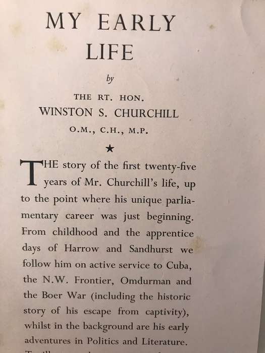 My Early Life: A Roving Commission - Winston S Churchill (1948 Hardcover Published by Odhams Press)