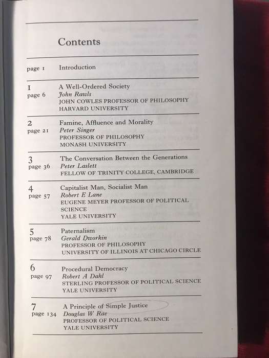 Philosophy, Politics, and Society: A Collection -  Peter Laslett & James Fishkin (1979 1st Edition)