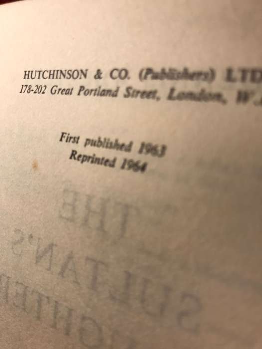 The Sultan's Daughter - Dennis Wheatley (1964 Hardcover)