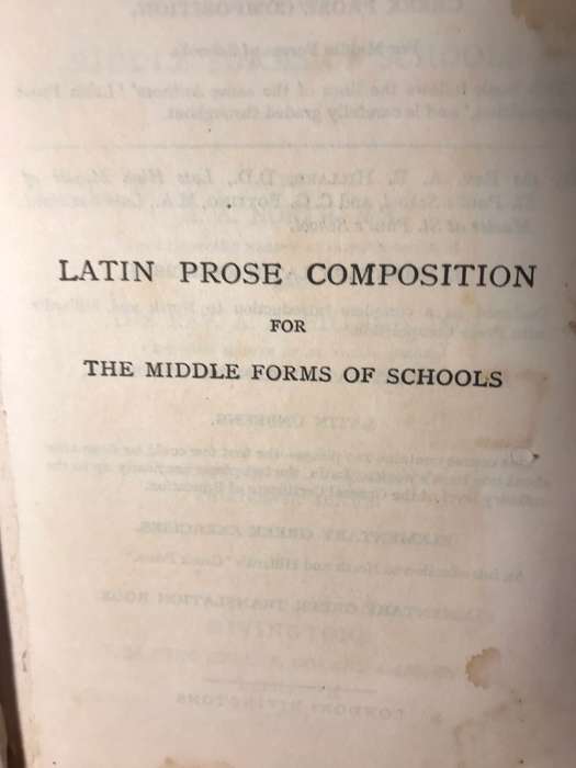 Latin Prose Composition (Latin Language)