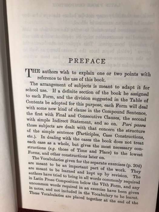 Latin Prose Composition (Latin Language)