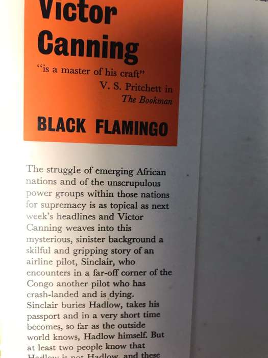 Black Flamingo - Victor Canning (1962 1st Edition Hardcover)